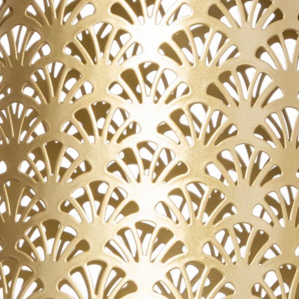 Lanterne métal doré "Paon"