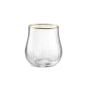 Verre à eau LYSE -liseret Or 35cl