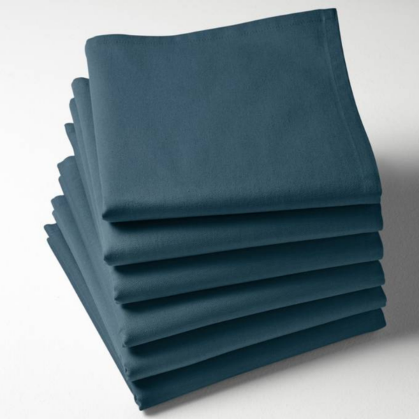 Serviette en tissus - Bleu canard