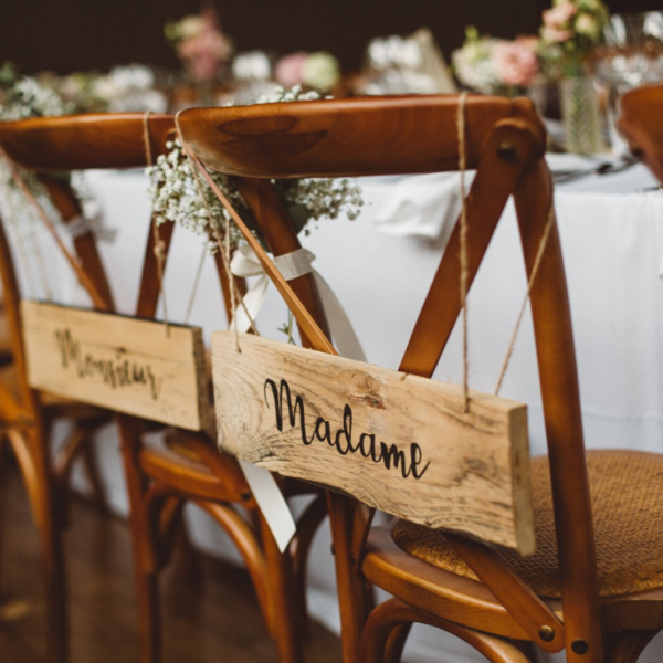 Location chaise bistrot en bois Rémy