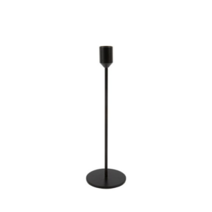 Location bougeoir fin Noir - H 26 cm