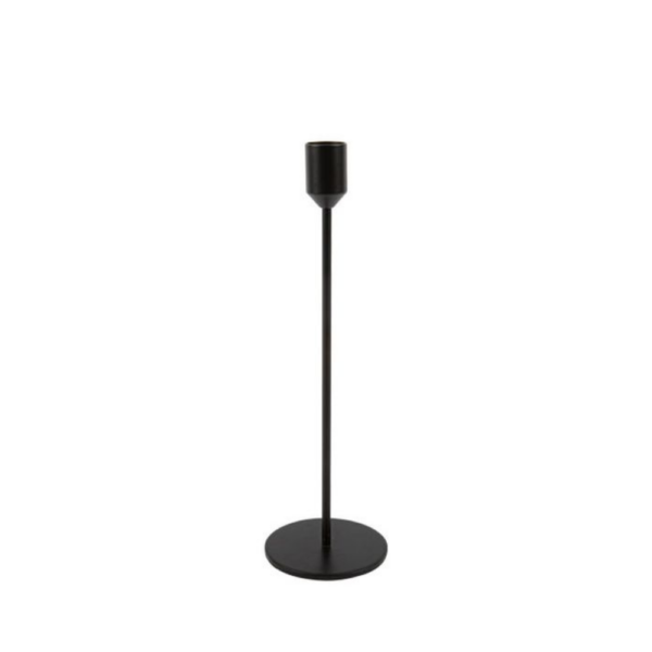 10 Location bougeoir fin Noir - H 26 cm