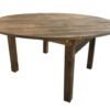 Location table ronde en bois héritage D152cm (6 à 8 personnes)