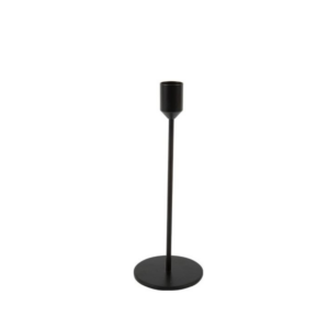 Location bougeoir fin Noir - H 22 cm