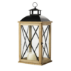 Location Lanterne en bois de sapin H 68 cm