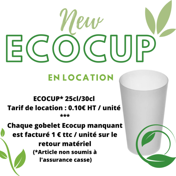 Location ECOCUP 25cl / 30cl