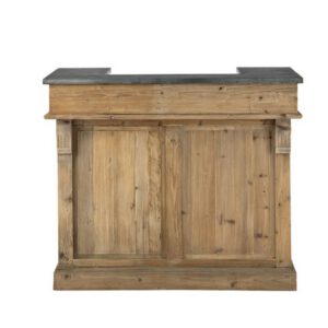 Location bar en bois brut