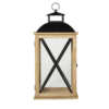 Location Lanterne en bois de sapin H 68 cm