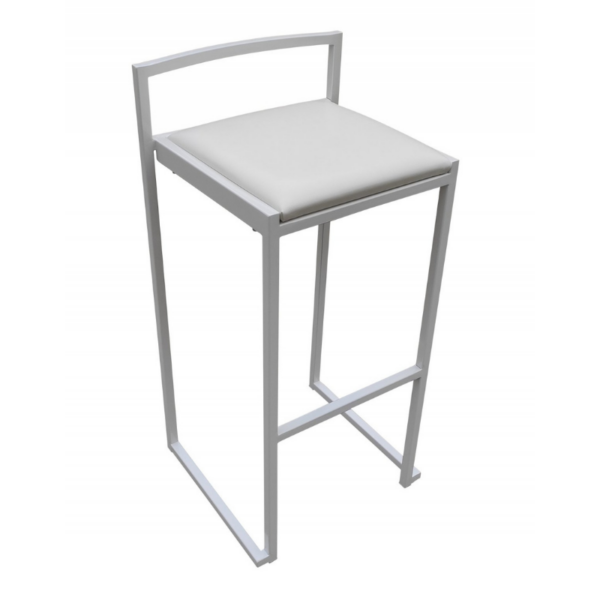 Tabouret de bar (haut) PIKO -Blanc