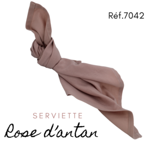 Serviette en tissus - Rose d'antan