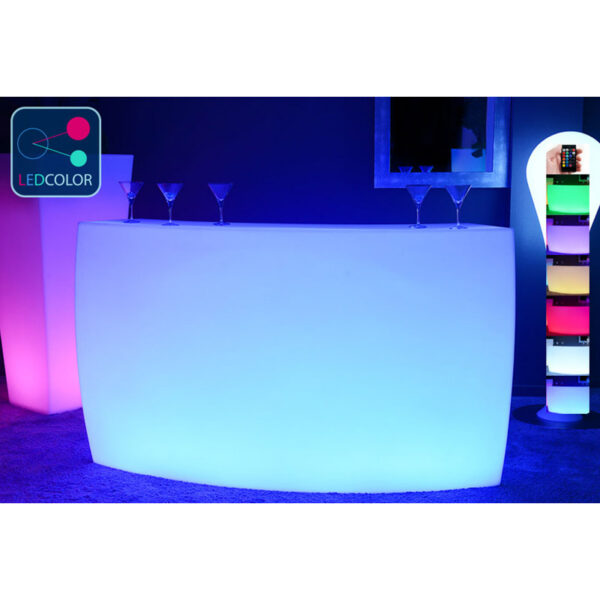 Location bar lumineux arrondi L193cm