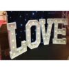 Location grand LOVE blanc lumineux