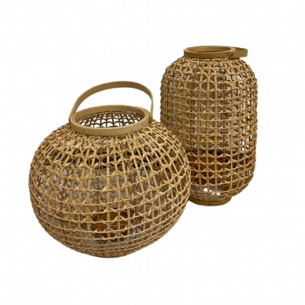 Lanterne en rotin Exotique HAUTE