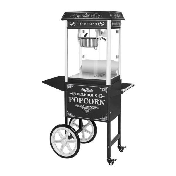 Location machine a pop corn sur chariot noire