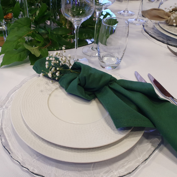 Serviette en tissus - Bleu canard