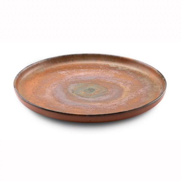 Assiette plate "Terre de Sienne"- TERRACOTTA D28cm