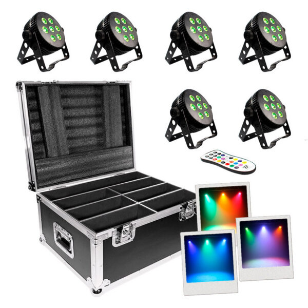 Lot de 6 projecteurs led