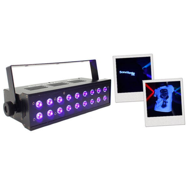 Location lumière noire uv led 18 x 3w