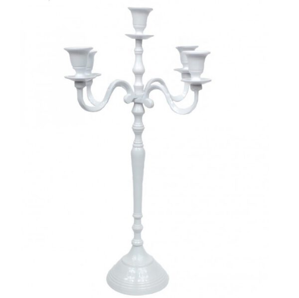 Location chandelier blanc H80cm