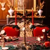 Chandelier Romantique en métal OR -3 branches H46cm
