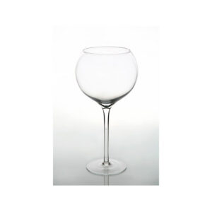 Location vase flamingo (boule sur pied) H 41 cm