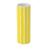 Vase soliflore DELIA Jaune & blanc Ø5,5x16cm Vase soliflore DELIA Jaune & blanc Ø5,5x16cm