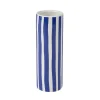 Vase soliflore DELIA Jaune & blanc Ø5,5x16cm
