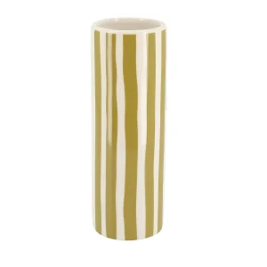 Vase soliflore DELIA Jaune & blanc Ø5,5x16cm