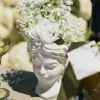 Vase Héléna en céramique blanc -Figure de femme