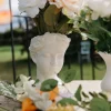 Vase Héléna en céramique blanc -Figure de femme