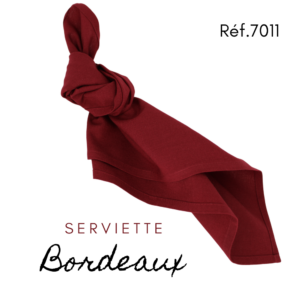 Serviette en tissus - Bordeaux
