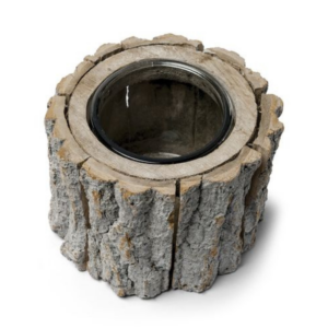 Location bougeoir écorce de bois