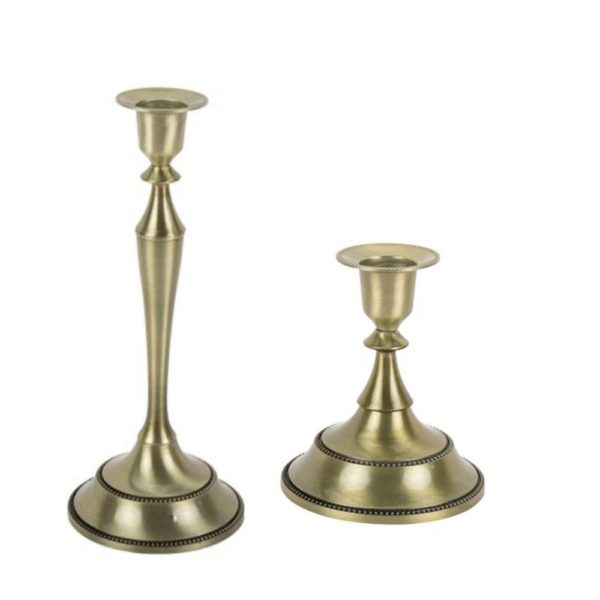 Location Bougeoir Apothicaire Or antique H 12 cm