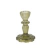 Bougeoir BAROQUE en bois OR JAUNE -H17cm