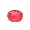Bougeoir CHLOE rouge (Ø7,5x4cm)