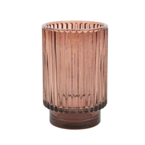 Photophore ADELE marron glacé (ø8.5*H13cm)