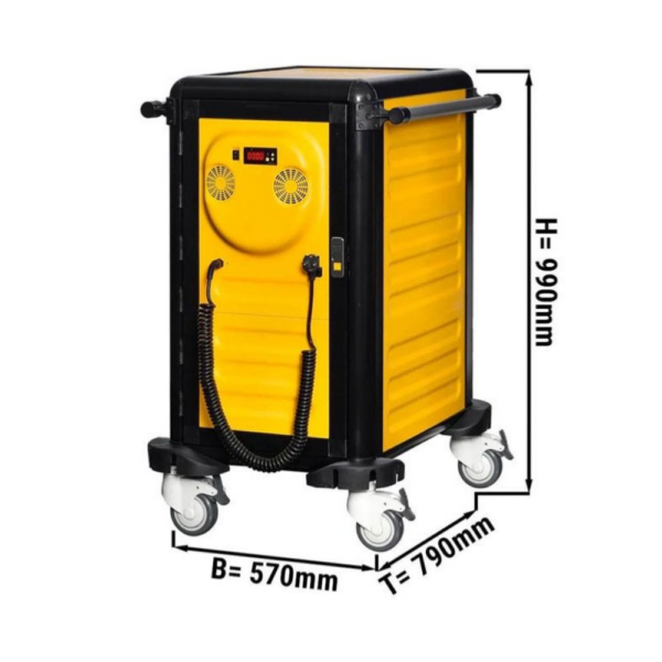 Chariot de liaison chaude isotherme 14x GN1/1