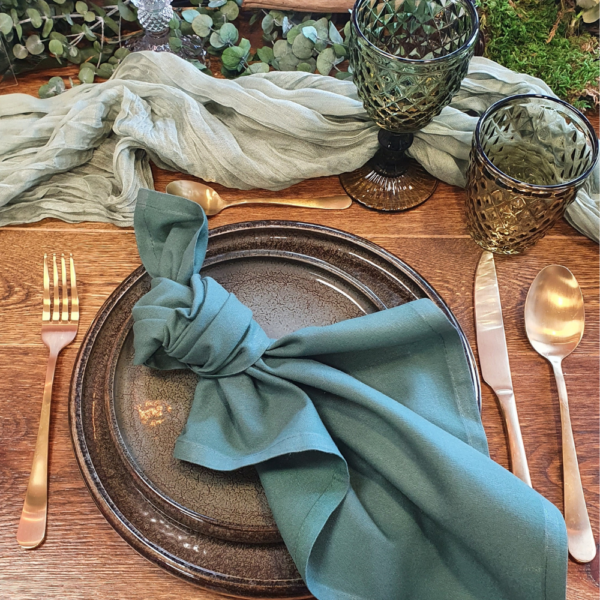 Serviette en tissus- Vert forêt