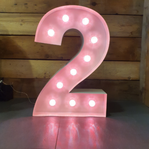 Location Grand Chiffre lumineux de 0 à 9 -Hauteur 1m-Multicolore RGB