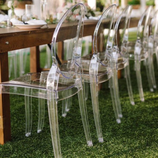 Chaise Médaillon Elisabeth PLEXI transparante