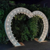 Arche en forme de coeur- lumineux -H2m40- Multicolore RGB