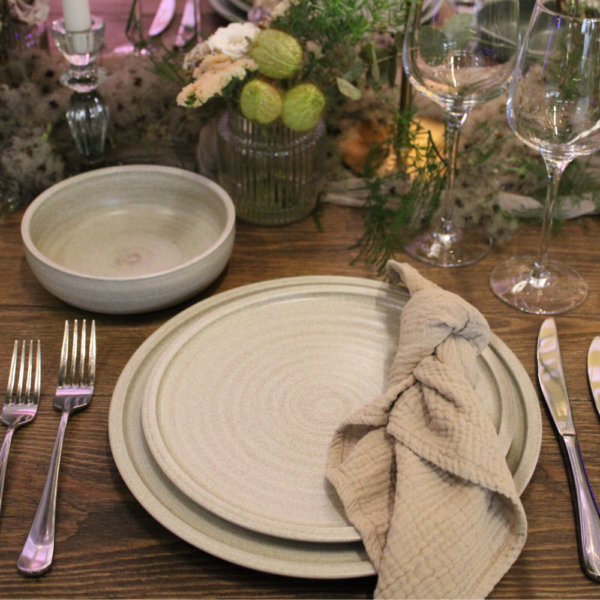 Assiette plate SELVA grey- D28cm