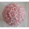 Location boule de fleurs rose pâle D 30 cm