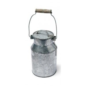 Location pot à lait en zinc H 16 cm