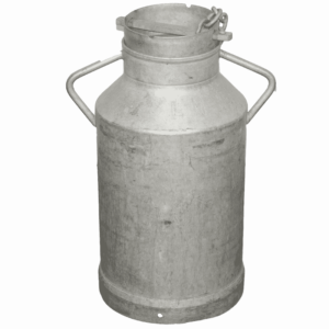 Location pot à lait en zinc grand modèle