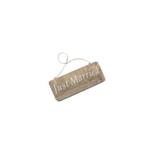 Location pancarte en bois just married