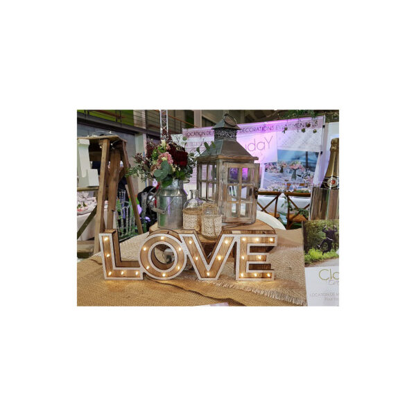 Lettre love lumineux