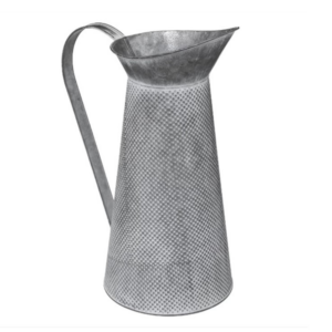 Broc en zinc "Champêtre" H38cm