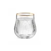 Verre à eau LYSE -liseret Or 35cl