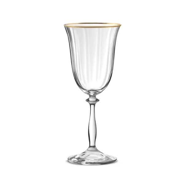 Verre à eau LYSE -liseret Or 35cl